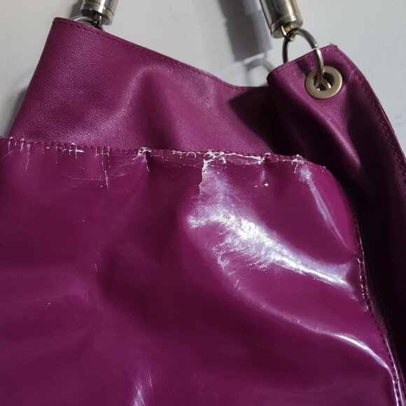 ZAC POSEN | Leather shoulder bag fuchsia pink - Picture 7 of 9